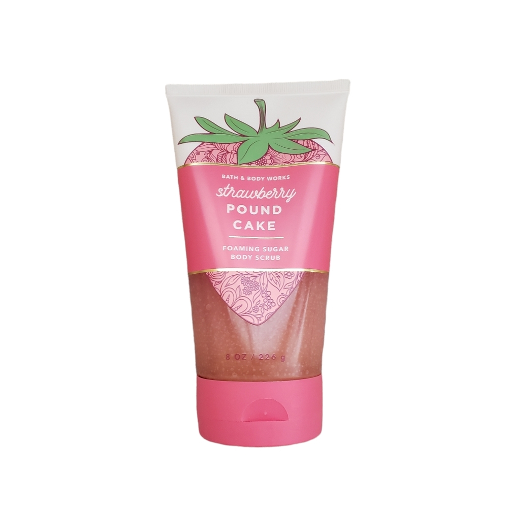 Strawberry Pound Cake Foaming Sugar Body Scrub NEW Bath & Body Works 8 oz